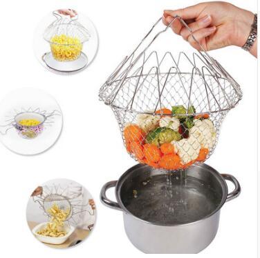 Stainless Steel Deep Fry Basket - Multi-Function
