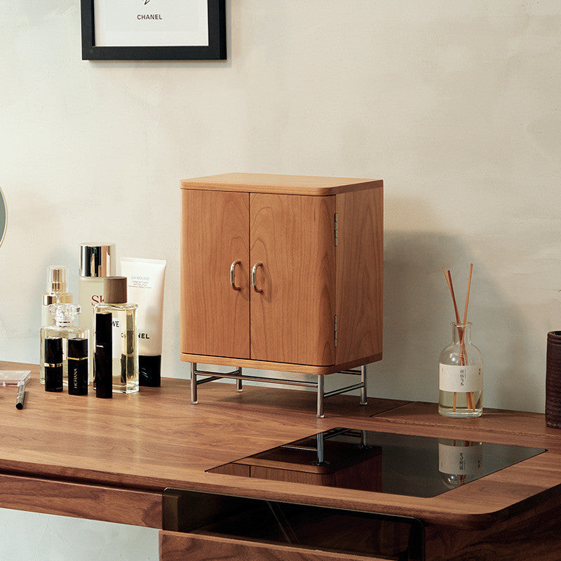 Cherry Wood Jewelry Box - Large Capacity Organizer