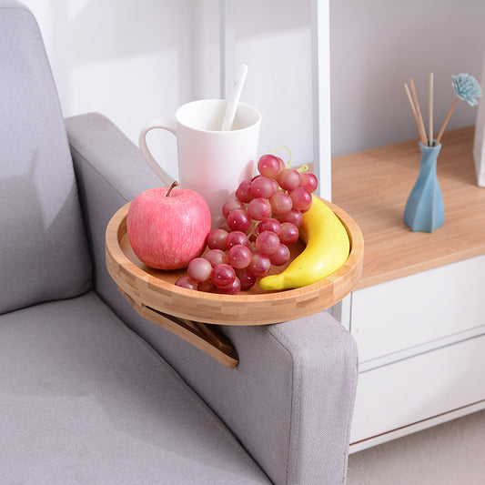 Bamboo Sofa Armrest Tray - Convenient Table