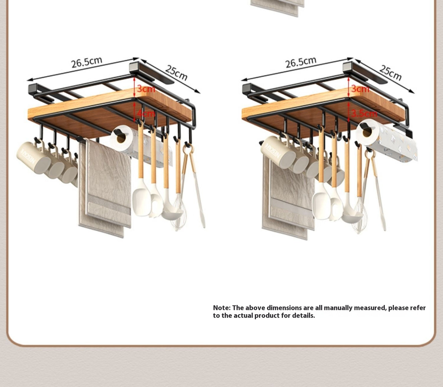Chopping Board Storage Rack - Double-Layer Kitchen