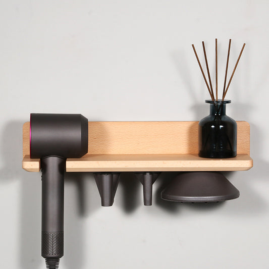 Wood Bathroom Storage Rack - Wall Mounted Shelves