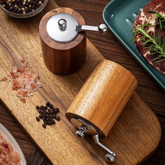Wood Pepper Mill with Prickly Ash - Salt/Pepper Grinder