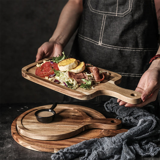 Wood Breakfast Cutlery Set with Serving Tray