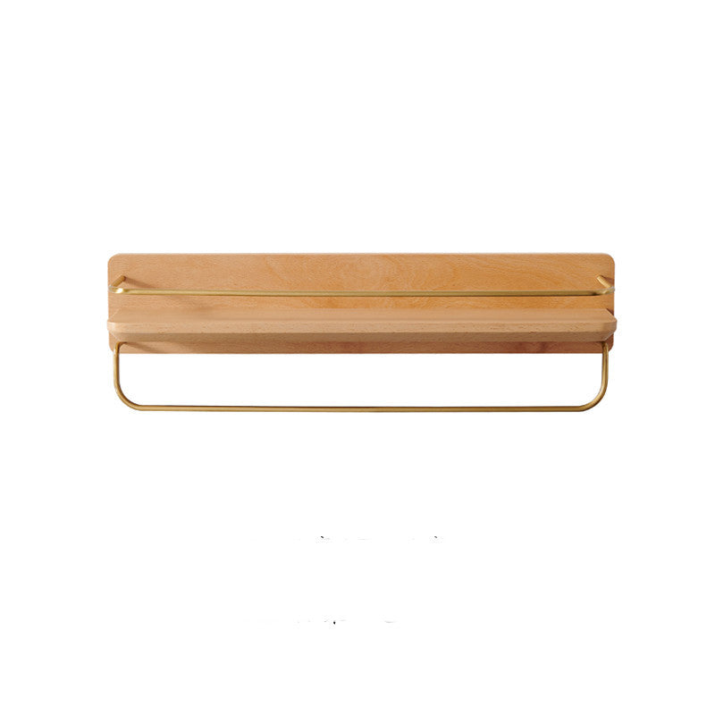 Wood Bathroom Shelf - Wall Mounted