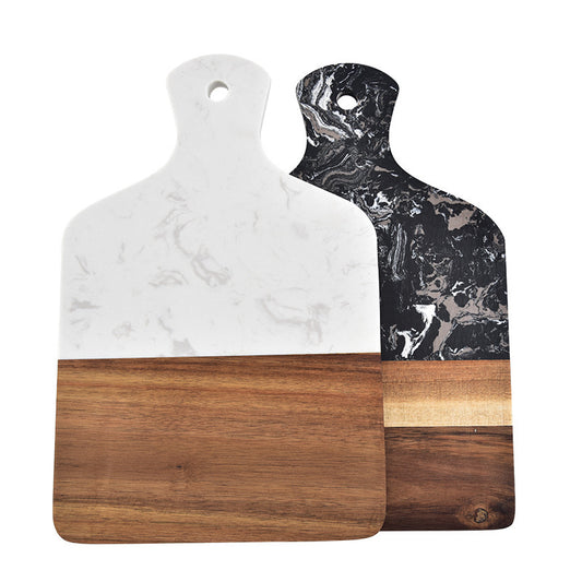 Marble & Wood Chopping Board - Elegant Serving Board