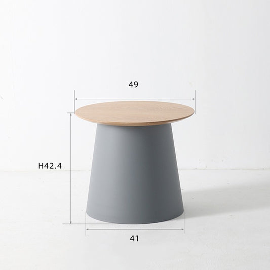 Wood Tea Table - Small Round Coffee Table