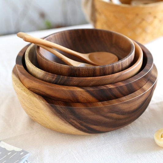 Wood Salad & Fruit Bowl - Large Serving Bowl