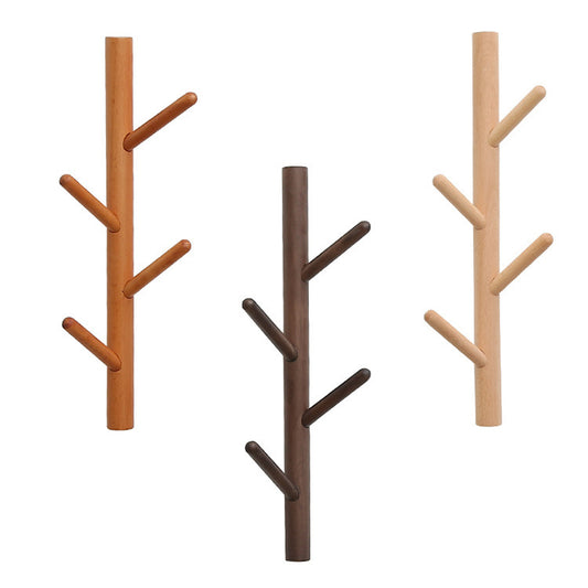 Beech Wood Wall Hook - Modern Minimalist Coat Hook