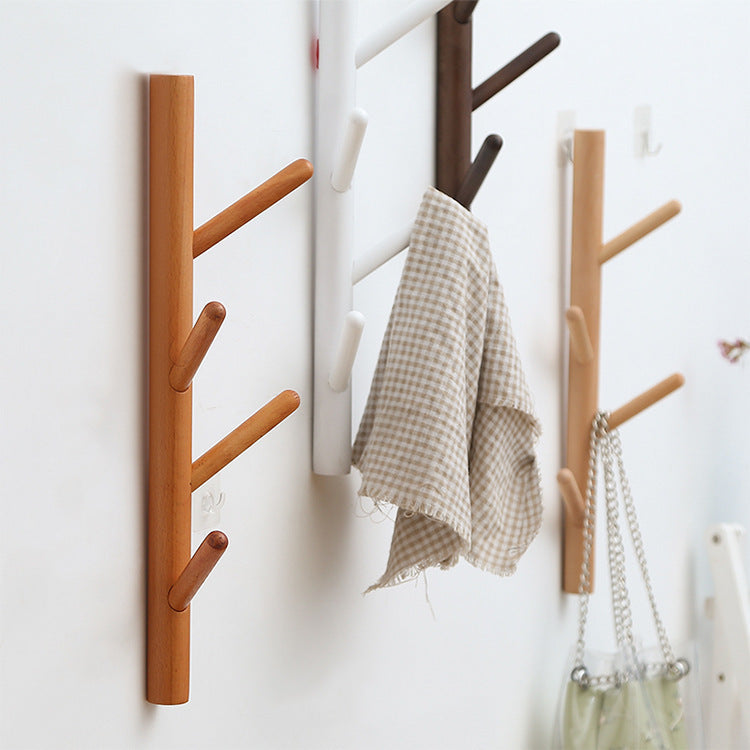 Beech Wood Wall Hook - Modern Minimalist Coat Hook