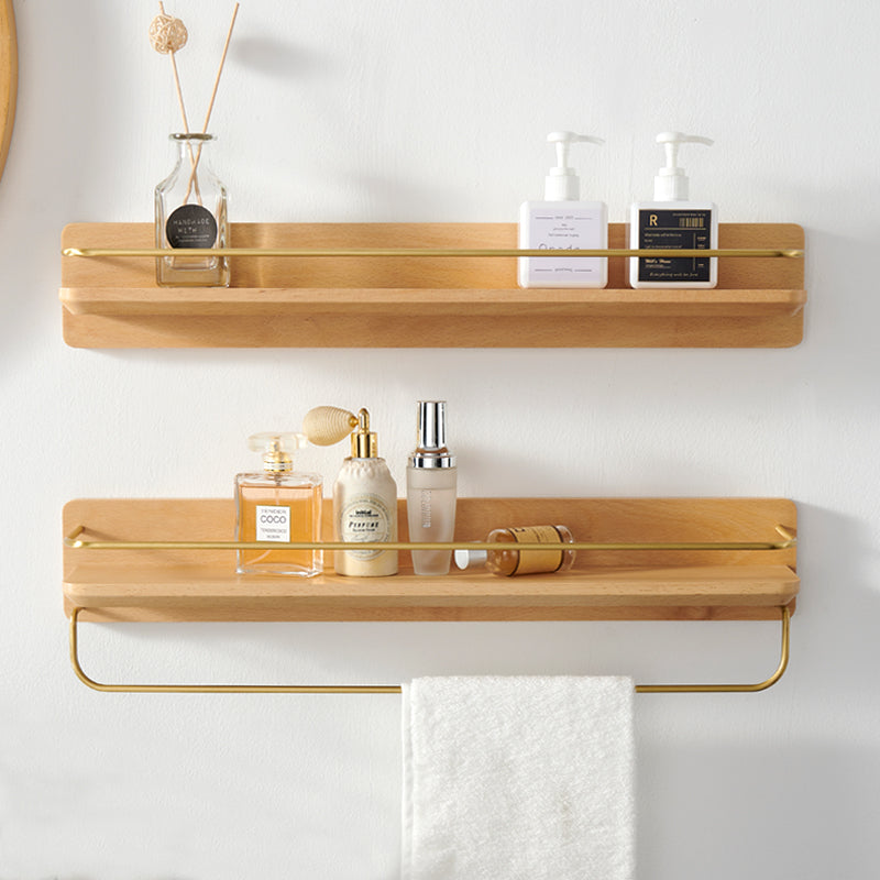 Wood Bathroom Shelf - Wall Mounted