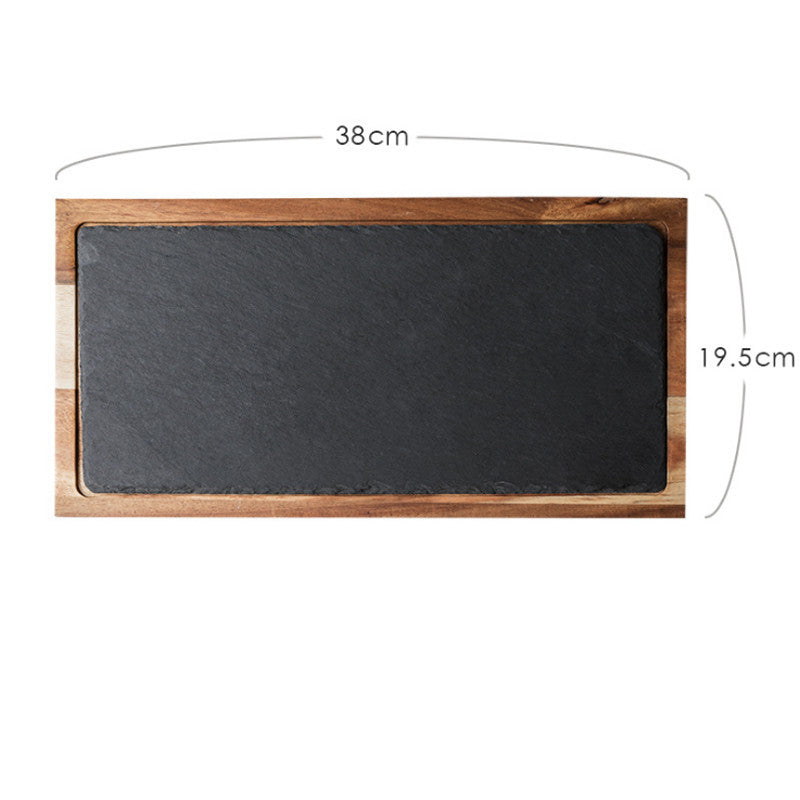 Rock Wood Serving Tray - Stone & Wood Platter