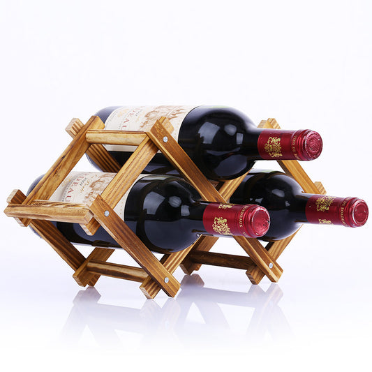 Wood Collapsible Wine Rack - Practical Home Decor