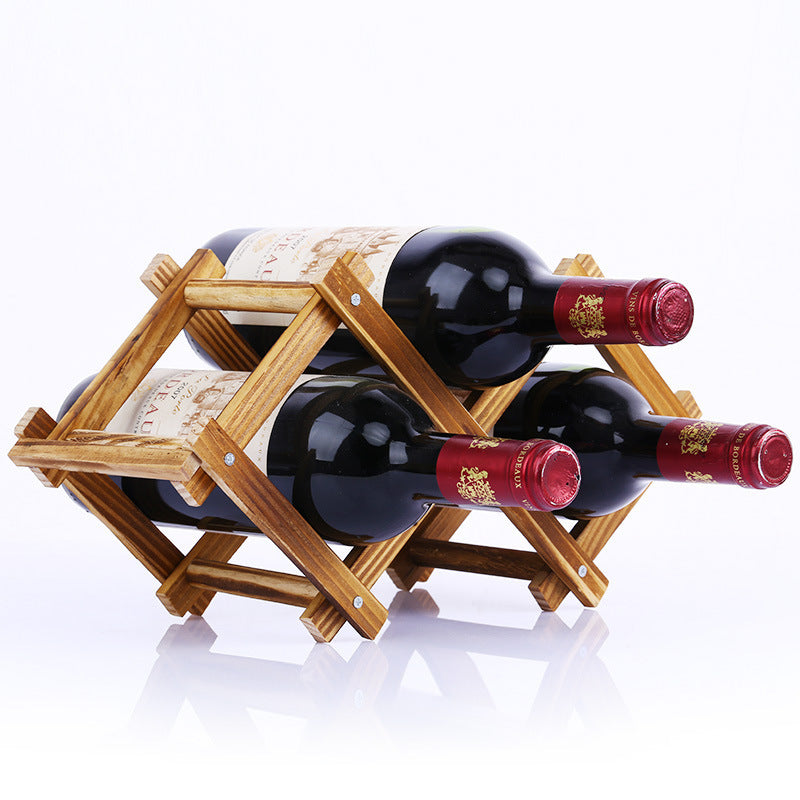 Wood Collapsible Wine Rack - Practical Home Decor