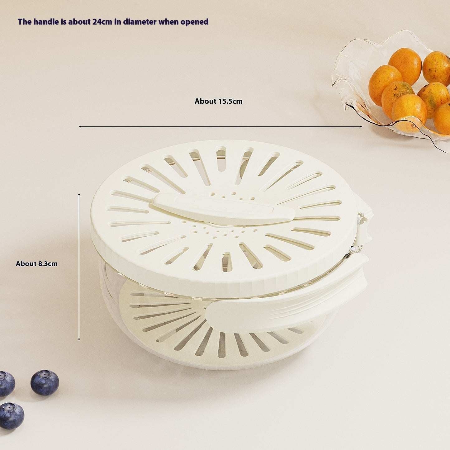 Foldable Drain Basket - Silicone Colander for Kitchen