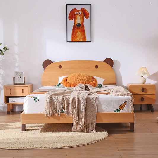 Wood Children's Bedside Table - Modern Storage