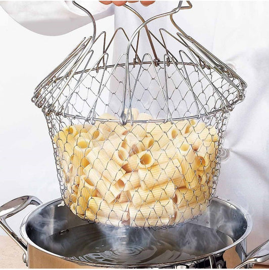 Stainless Steel Deep Fry Basket - Multi-Function