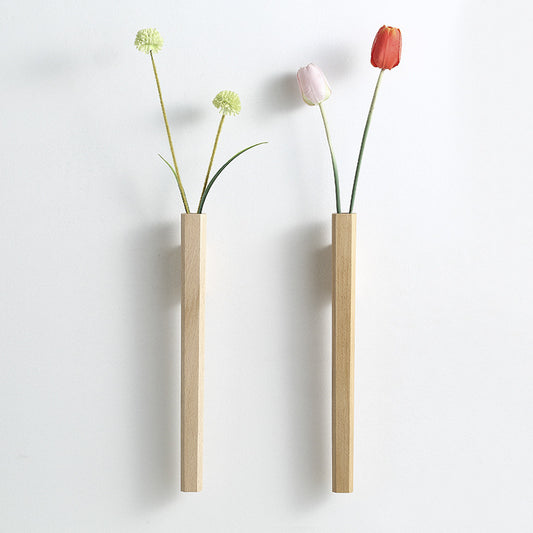 Bohemian Wood Floral Wall Decor - Hanging Art