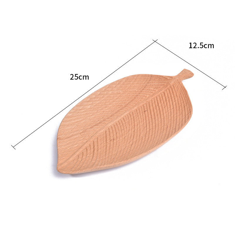Wood Leaf Tray - Handmade Serving Platter