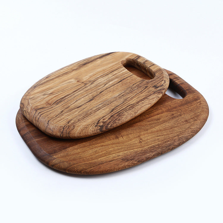 Zebra Wood Cutting Board - Round Patterned