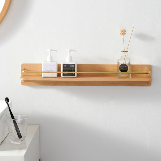 Wood Bathroom Shelf - Wall Mounted