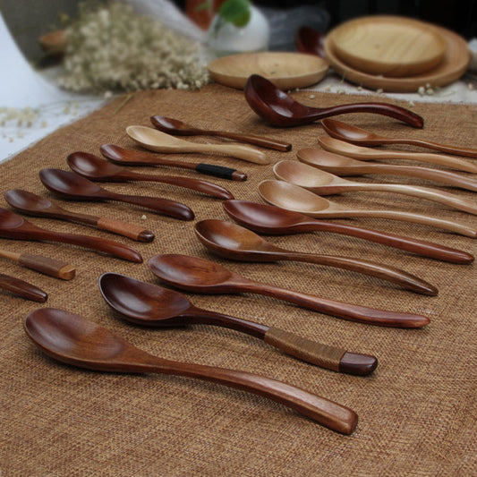 Japanese Wood Honey Spoon - Syrup Dipper