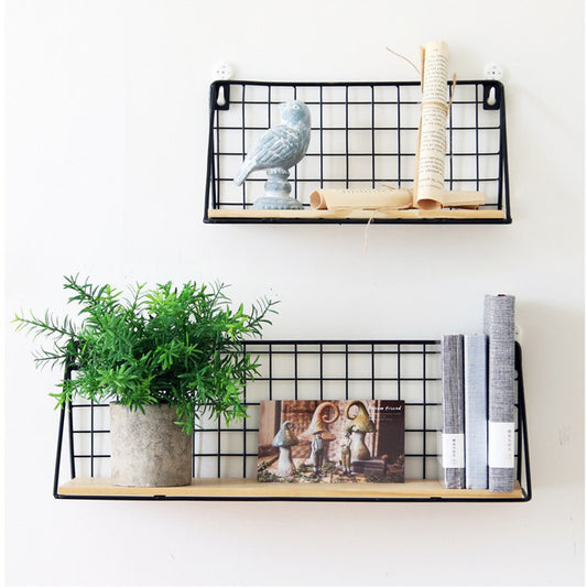 Japanese Iron Wall Basket - Metal Storage Organizer