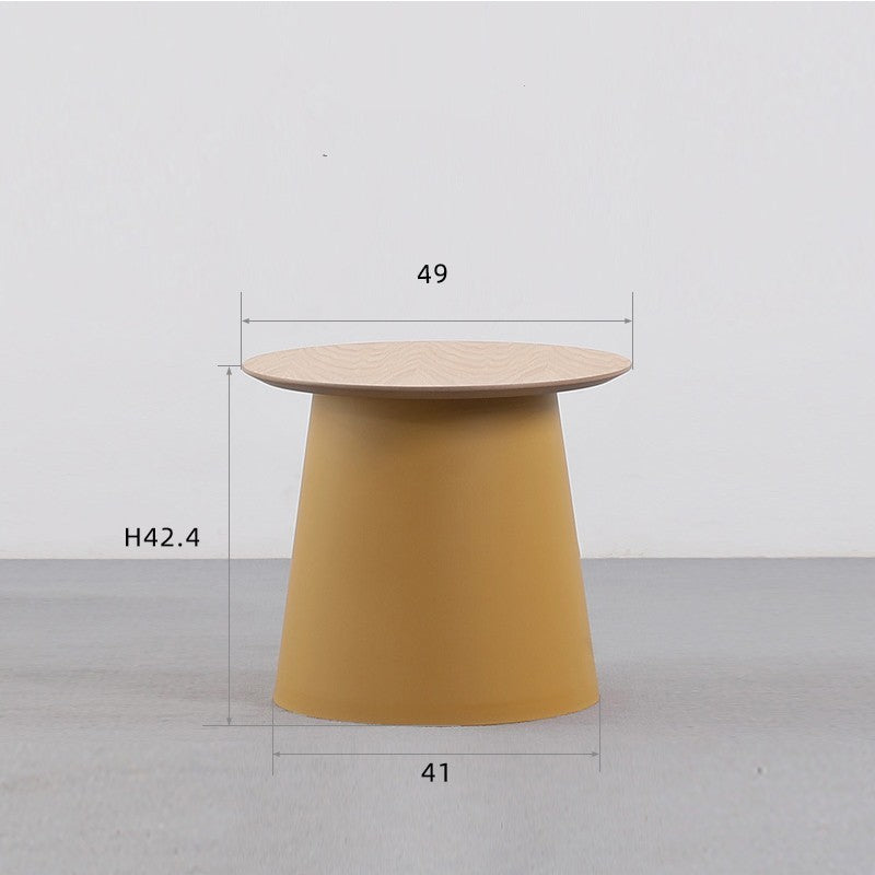 Wood Tea Table - Small Round Coffee Table