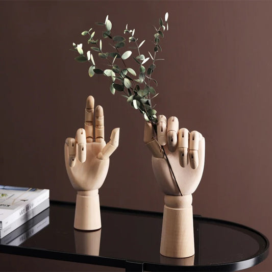 Lotus Wood Knuckle Hand Model - Movable Ornament