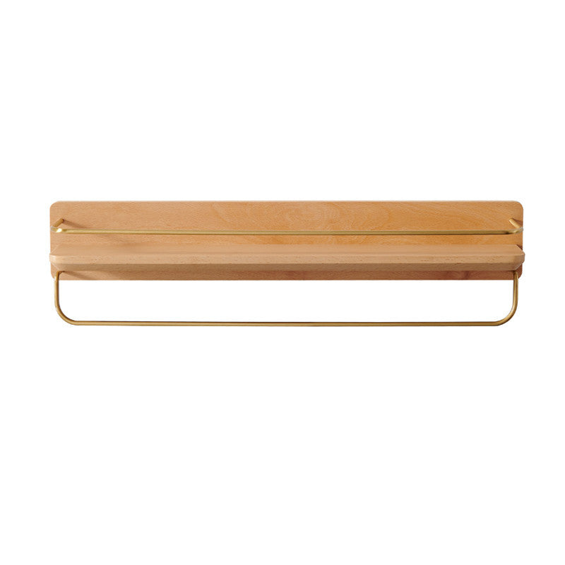 Wood Bathroom Shelf - Wall Mounted