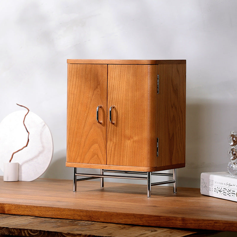 Cherry Wood Jewelry Box - Large Capacity Organizer