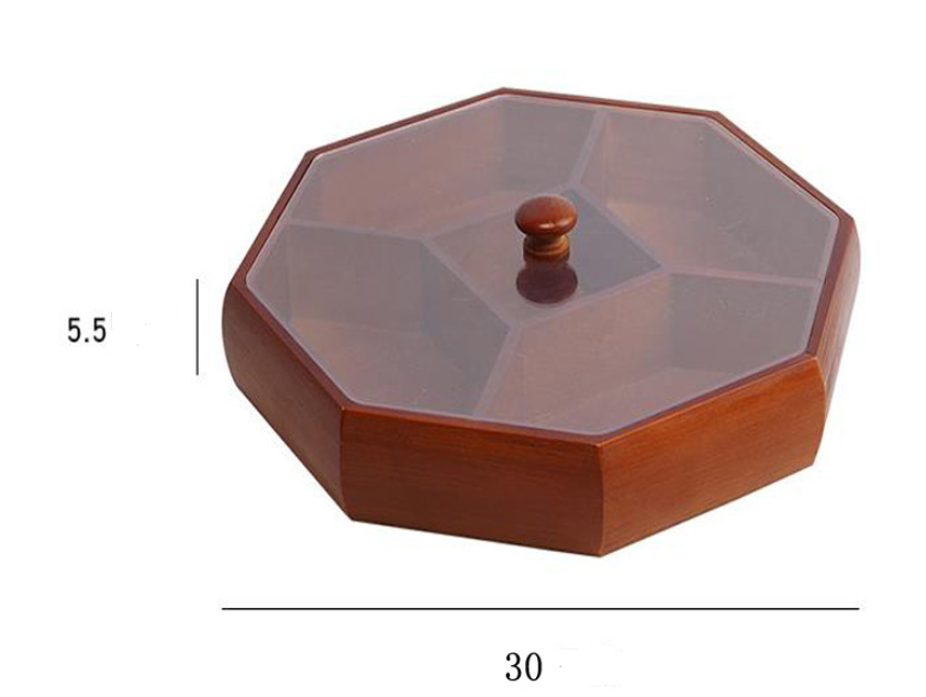 Chinese Wood Candy Box - Decorative Serving Tray