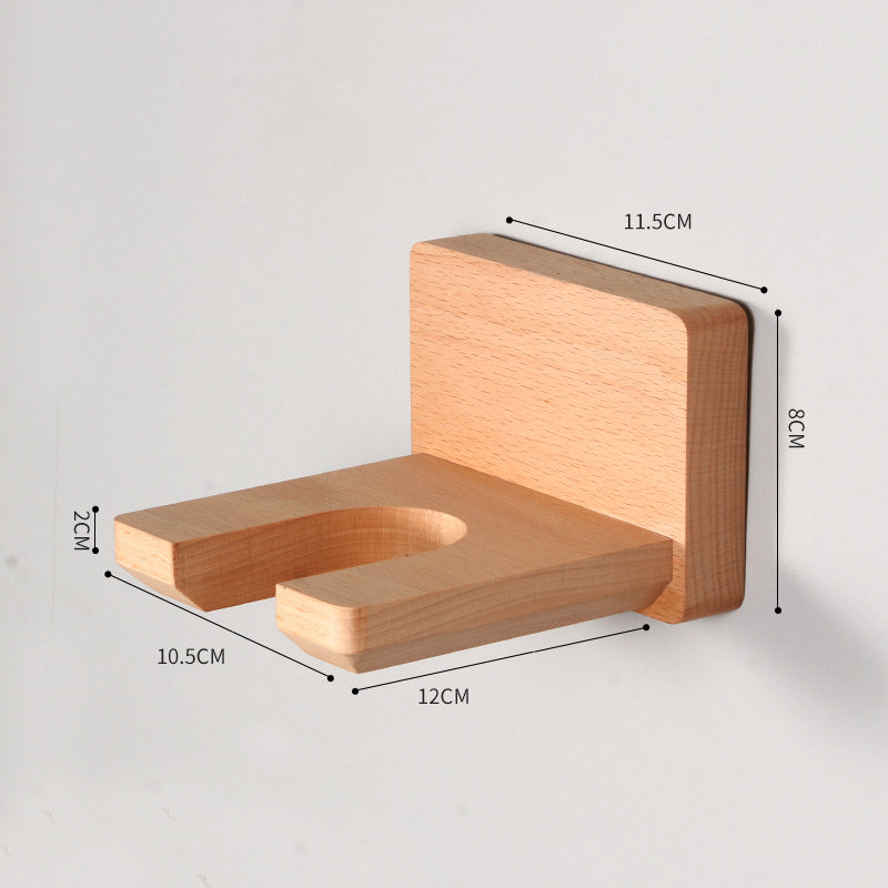 Wood Bathroom Storage Rack - Wall Mounted Shelves
