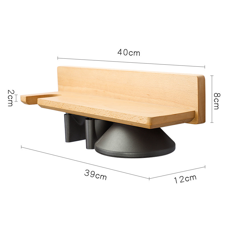 Wood Bathroom Storage Rack - Wall Mounted Shelves