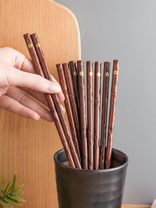 Wood Chopsticks - Pointed High-End (5 Pairs)