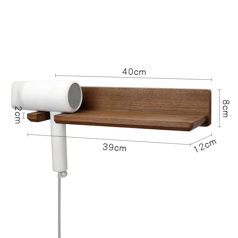 Wood Bathroom Storage Rack - Wall Mounted Shelves