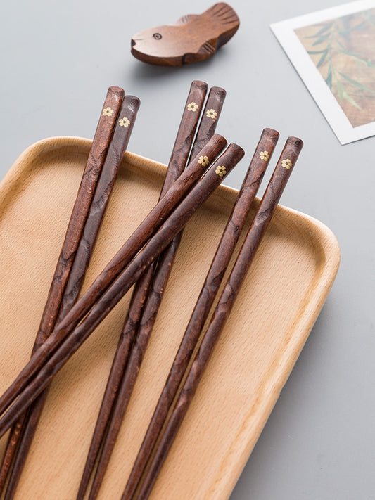Wood Chopsticks - Pointed High-End (5 Pairs)