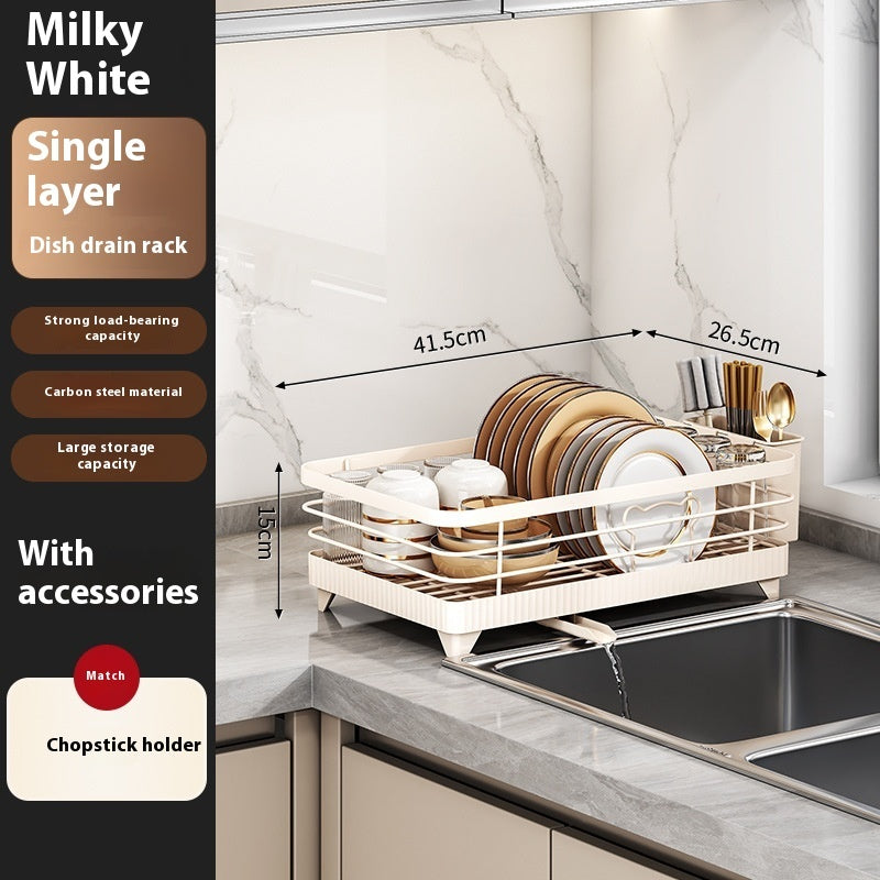 Self-Draining Dish Rack - Countertop Organizer