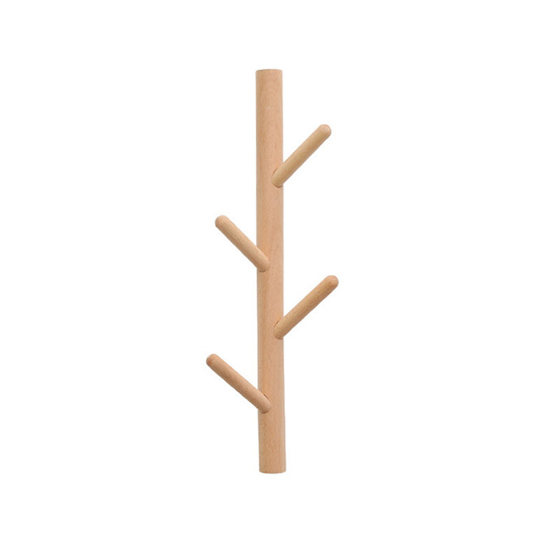 Beech Wood Wall Hook - Modern Minimalist Coat Hook