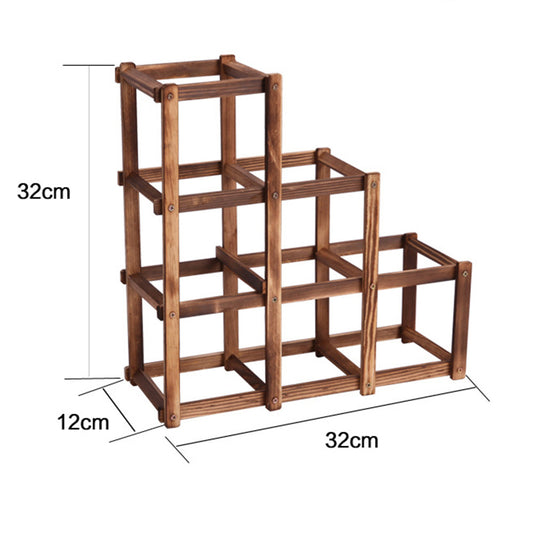Wood Folding Wine Rack - Bottle Holder